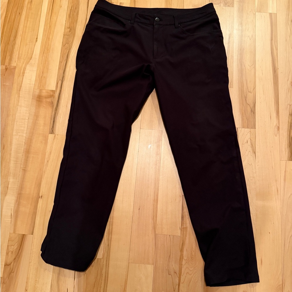 lululemon abc pants black sz 36x32